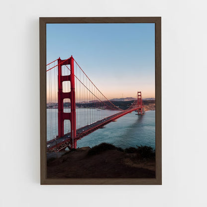 ap-golden gate bridge-1 cadre Bois foncé