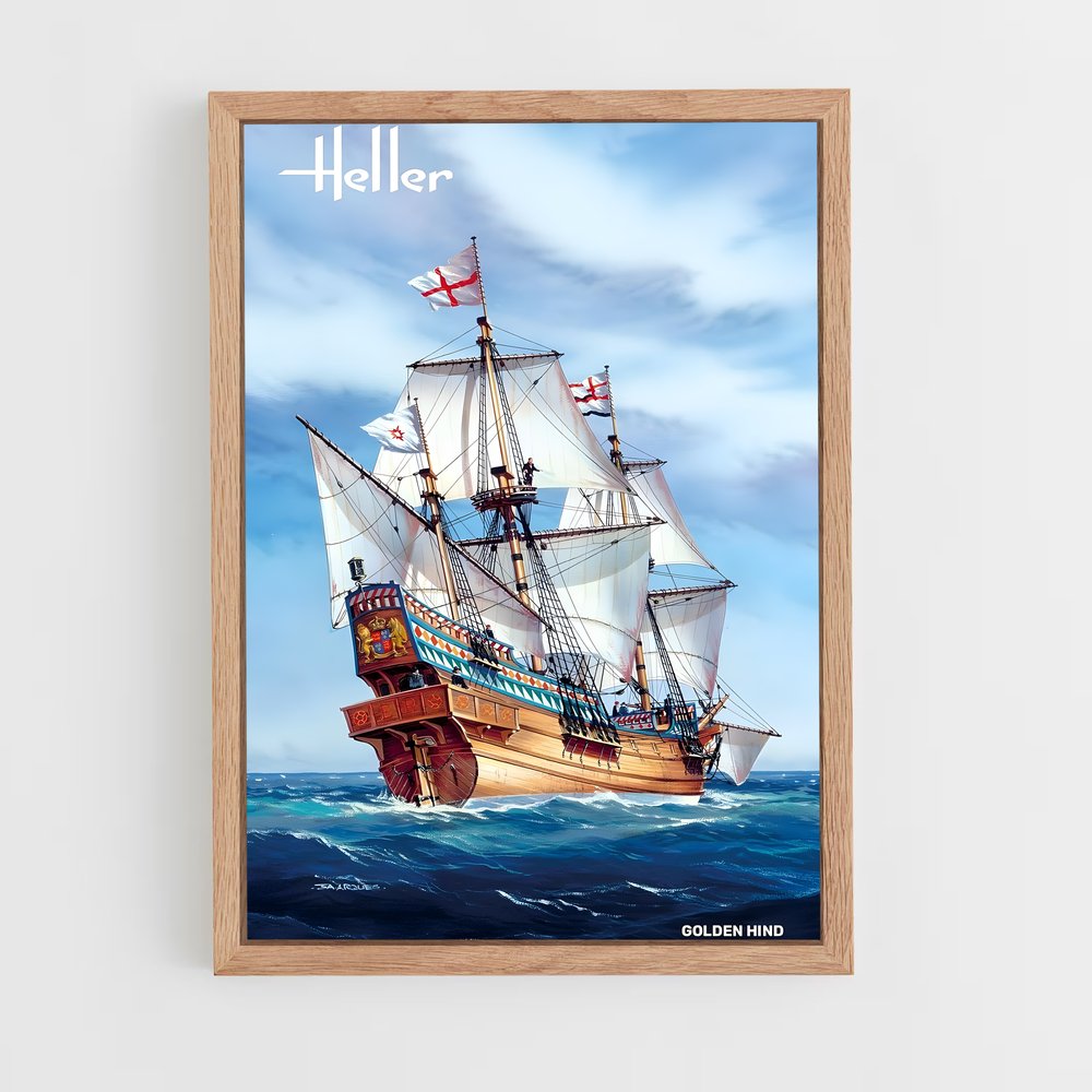 ap-golden hind-1 cadre Bois clair