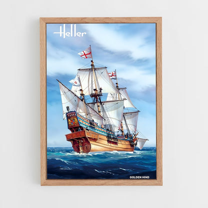 ap-golden hind-1 cadre Bois clair