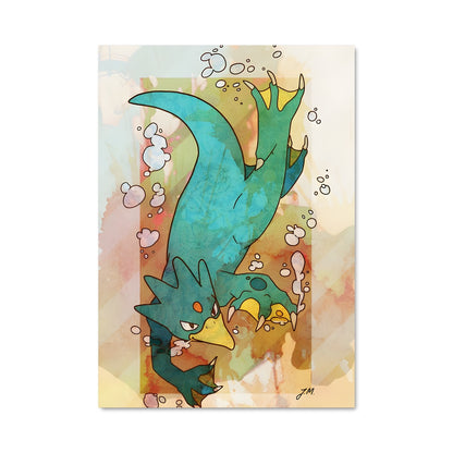 Poster Shark Bubbles