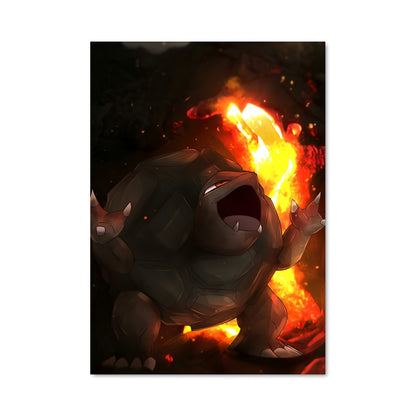 Poster Flamme de Golem