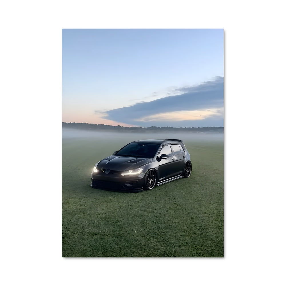 Poster Golf Noir Émeraude