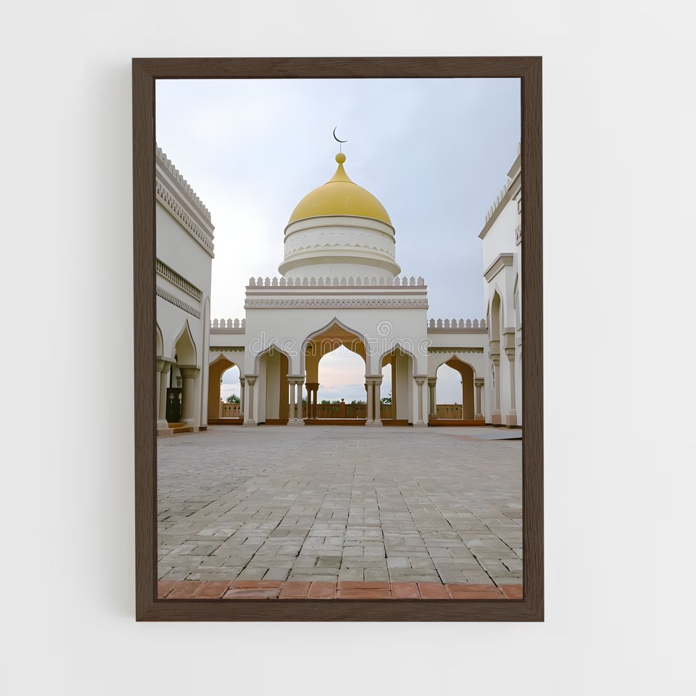 ap-grand mosque niamey-4 cadre Bois foncé