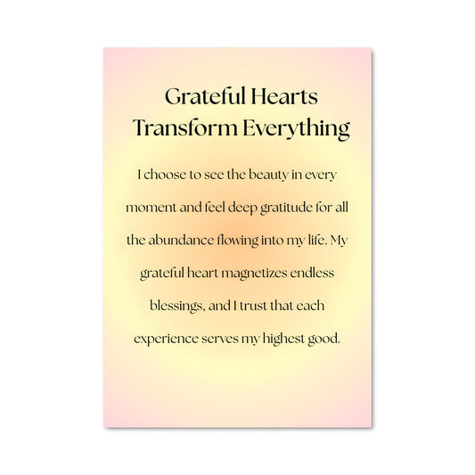Poster Grateful Heart