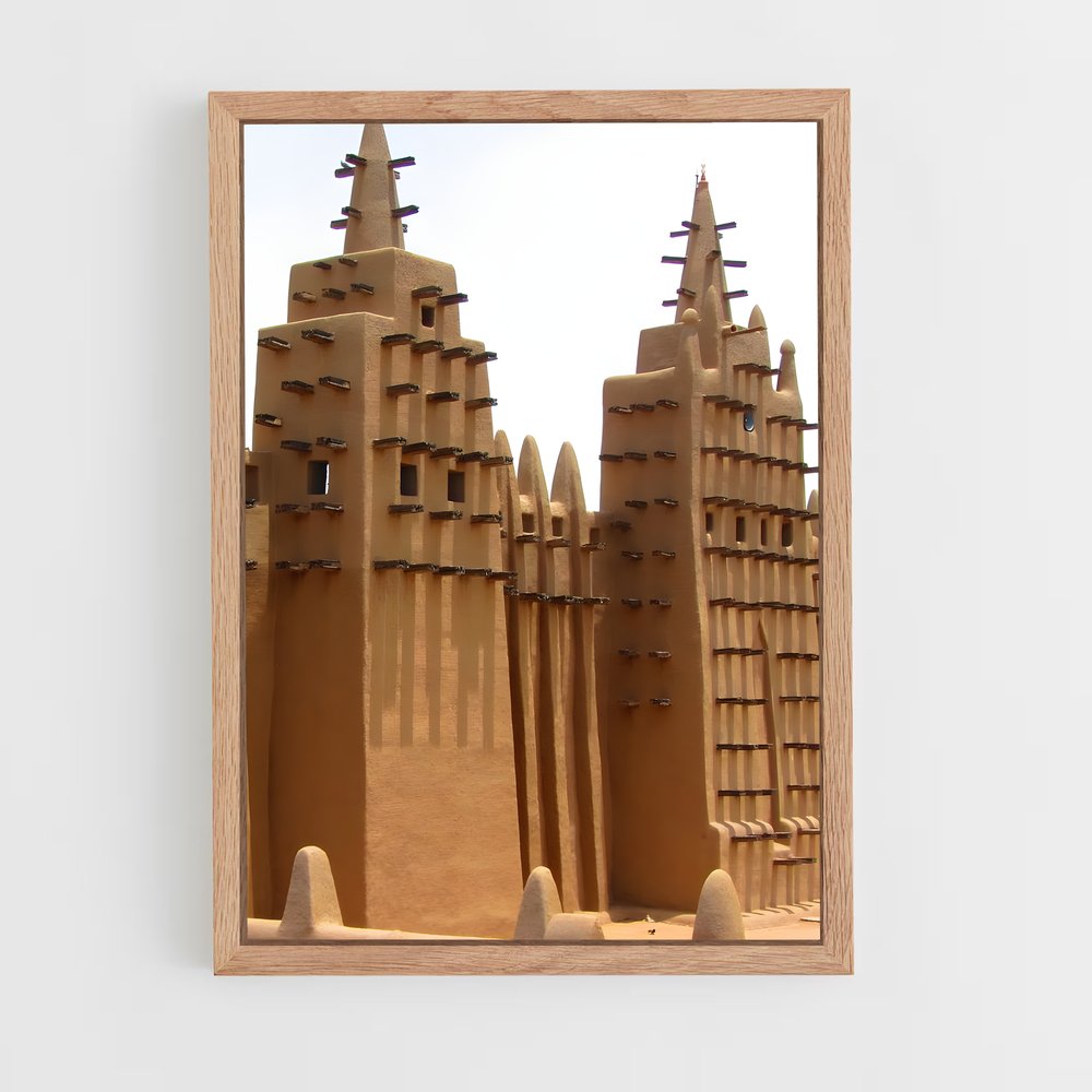 ap-great mosque djenne-1 cadre Bois clair