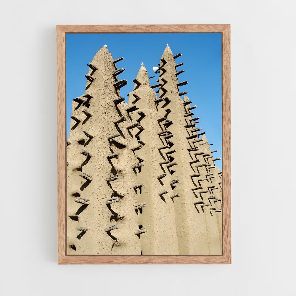 ap-great mosque djenne-2 cadre Bois clair