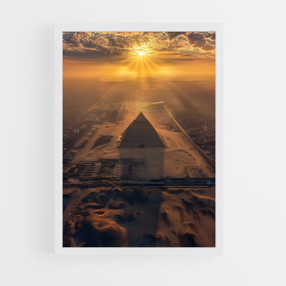 ap-great pyramid of giza-5 cadre Blanc