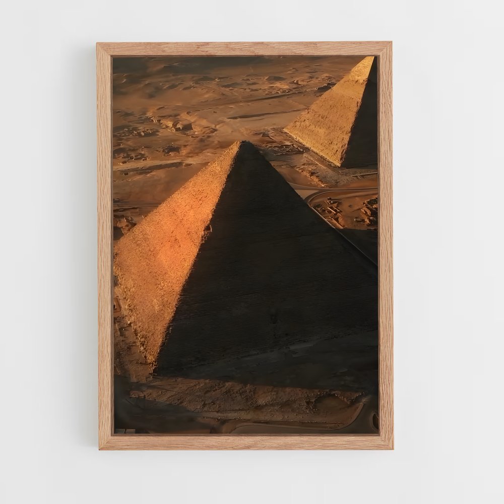 ap-great pyramid of giza-6 cadre Bois clair