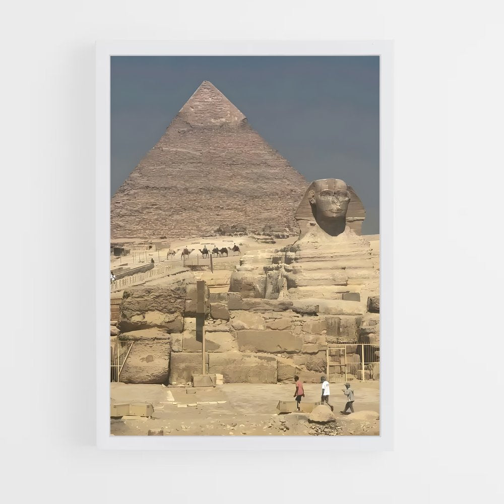 ap-great pyramid of giza-8 cadre Blanc