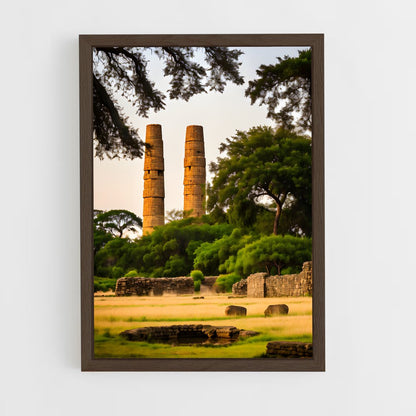 ap-great zimbabwe ruins-6 cadre Bois foncé