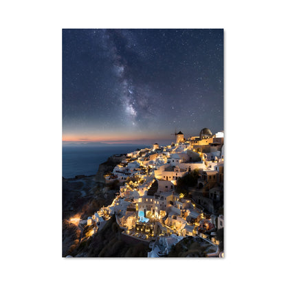 Poster Oia sous les Étoiles