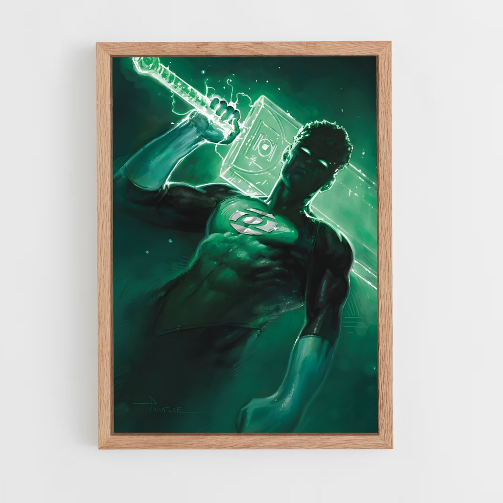 ap-green lantern-8 cadre Bois clair
