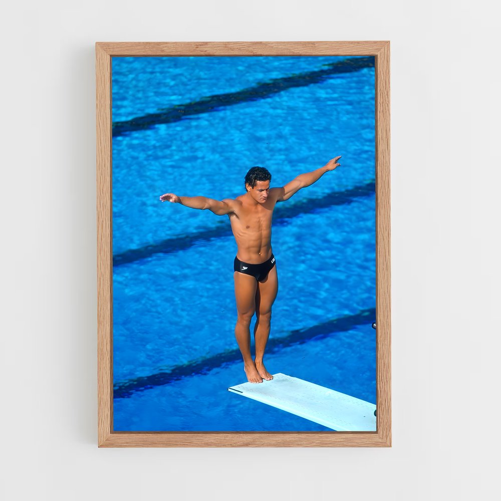 ap-greg louganis-1 cadre Bois clair