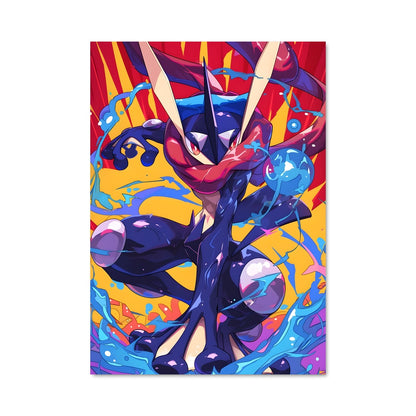 Poster Greninja Éclatant