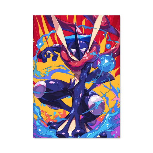 Poster Greninja Éclatant