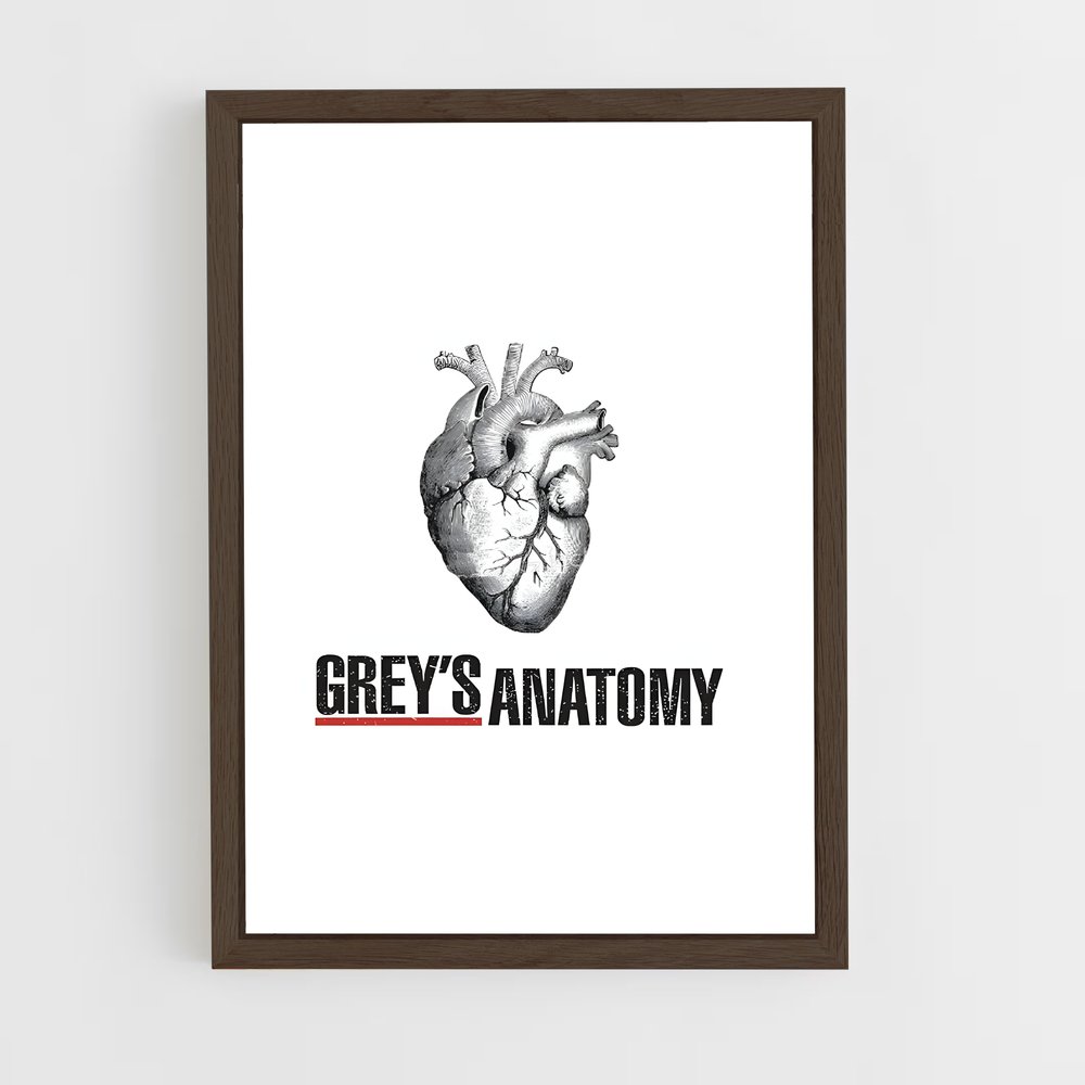 ap-greys anatomy-2 cadre Bois foncé