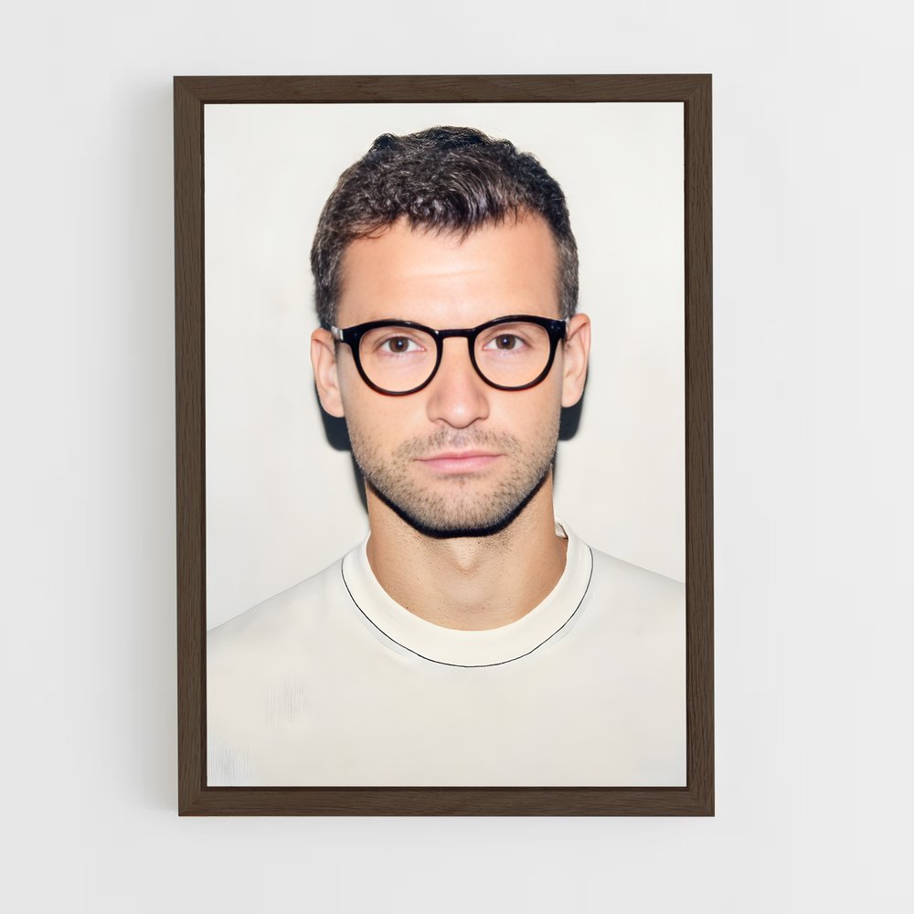 ap-grigor dimitrov-10 cadre Bois foncé