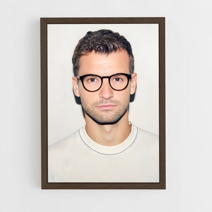 ap-grigor dimitrov-10 cadre Bois foncé