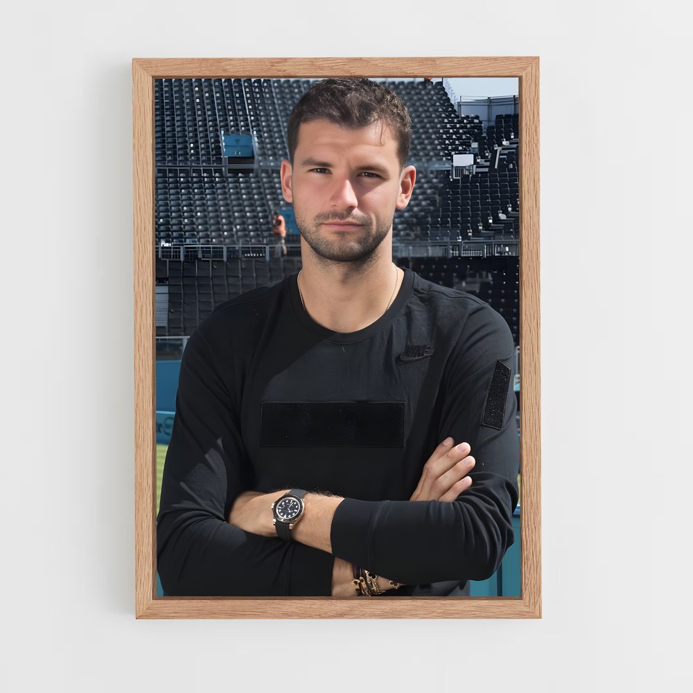 ap-grigor dimitrov-6 cadre Bois clair