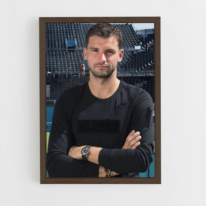 ap-grigor dimitrov-6 cadre Bois foncé