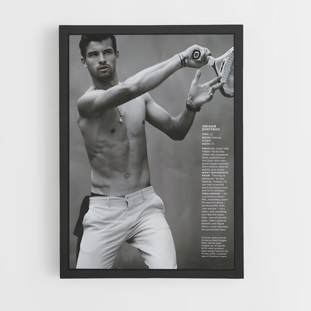 ap-grigor dimitrov-8 cadre Noir