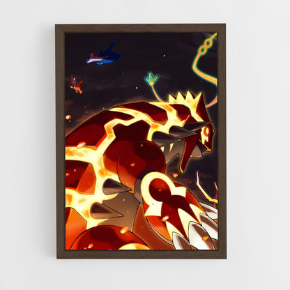 ap-groudon-8 cadre Bois foncé