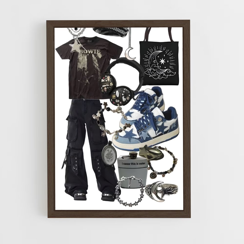 ap-grunge-6 cadre Bois foncé