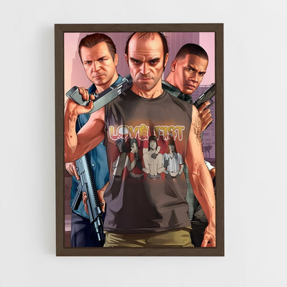 ap-gta v-2 cadre Bois foncé