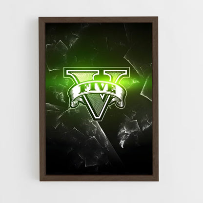 ap-gta v-8 cadre Bois foncé