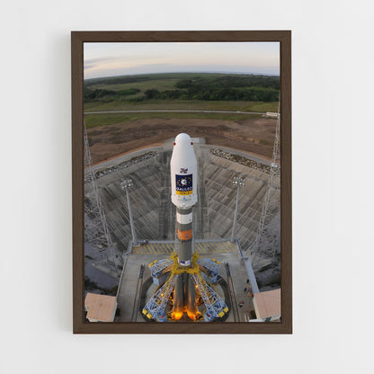 ap-guiana space centre-1 cadre Bois foncé