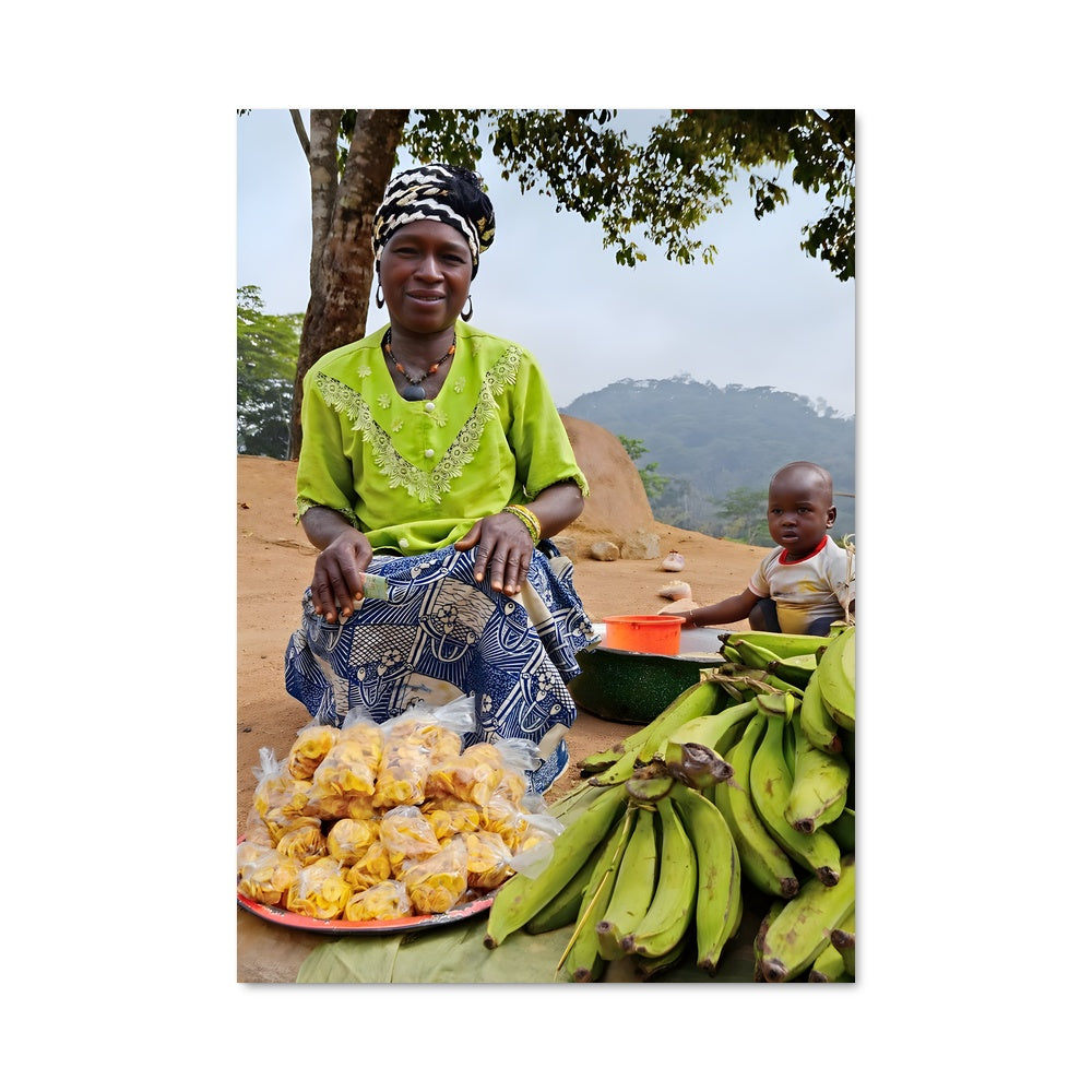 Poster Banane et Bien-être