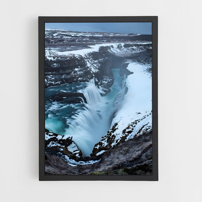 ap-gullfoss waterfall-1 cadre Noir