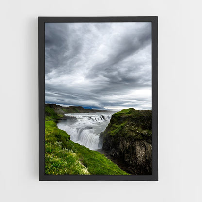 ap-gullfoss waterfall-10 cadre Noir