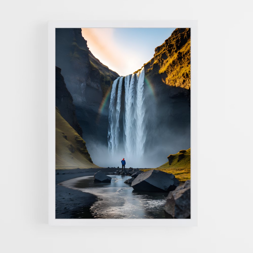 ap-gullfoss waterfall-11 cadre Blanc