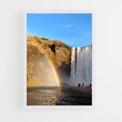 ap-gullfoss waterfall-12 cadre Blanc