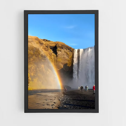 ap-gullfoss waterfall-12 cadre Noir