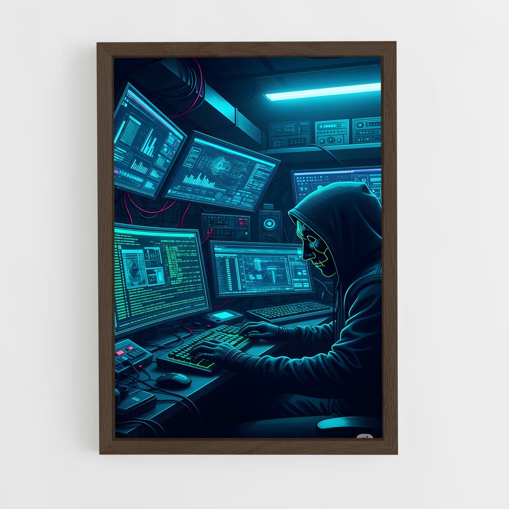 ap-hacker culture-5 cadre Bois foncé