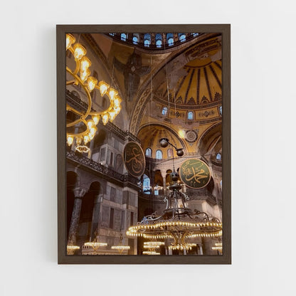 ap-hagia sophia-2 cadre Bois foncé