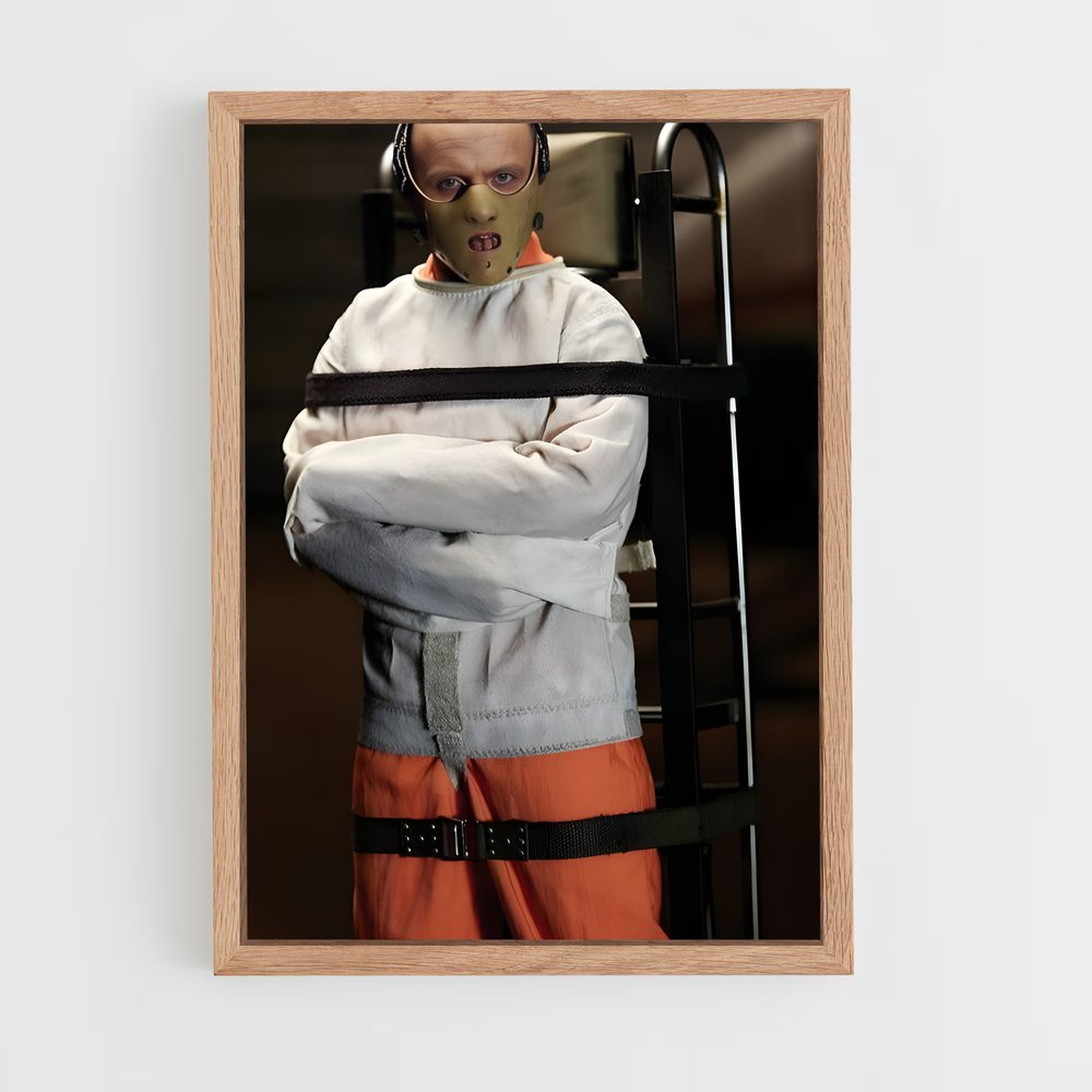 ap-hannibal lecter-1 cadre Bois clair