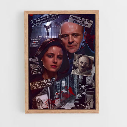 ap-hannibal lecter-2 cadre Bois clair