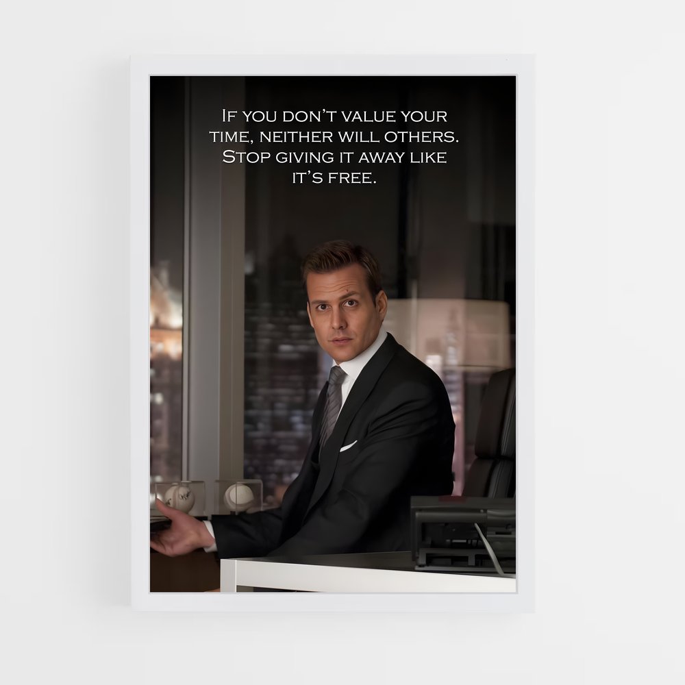ap-harvey specter-8 cadre Blanc