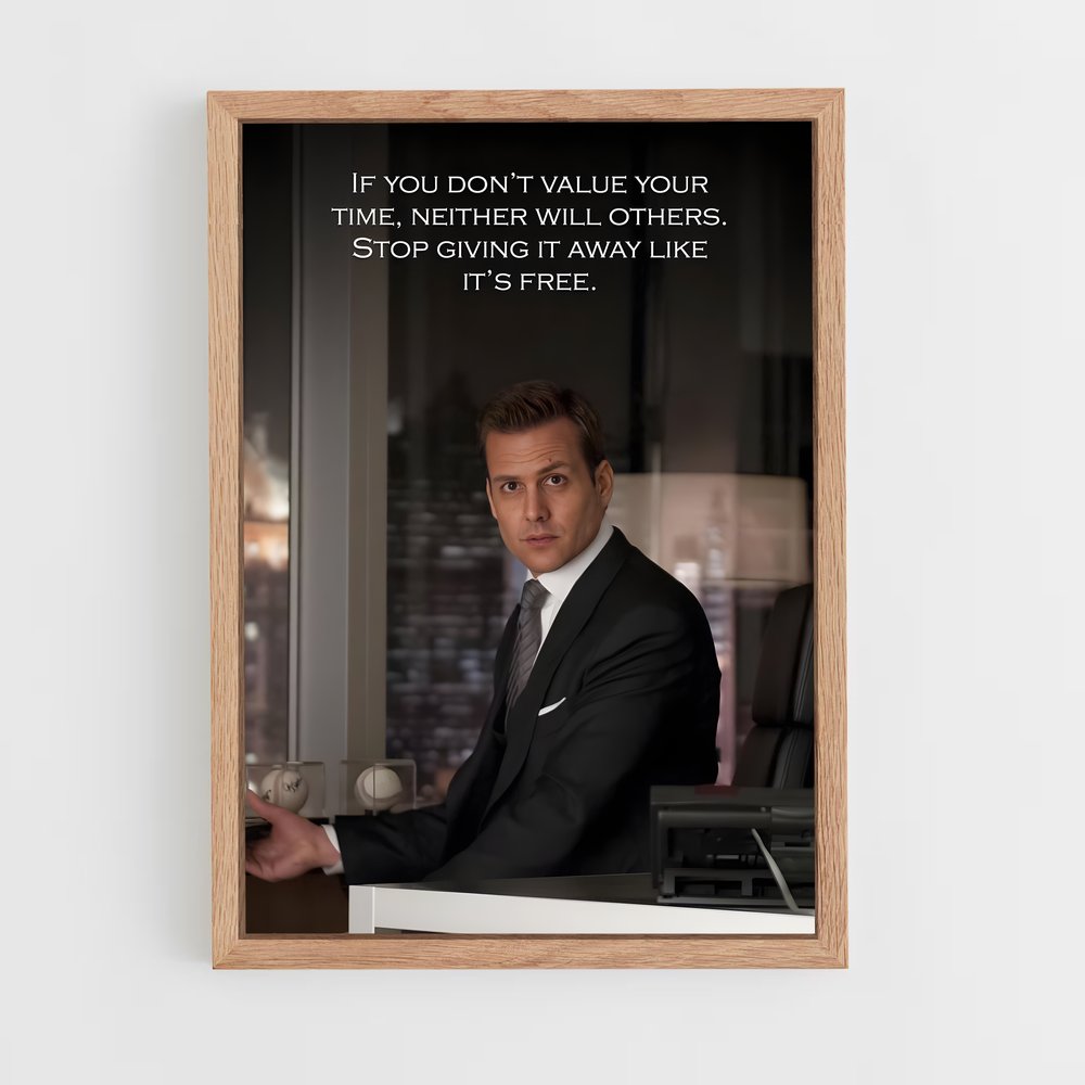 ap-harvey specter-8 cadre Bois clair