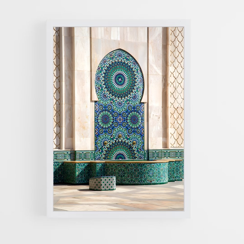 ap-hassan ii mosque casablanca-1 cadre Blanc