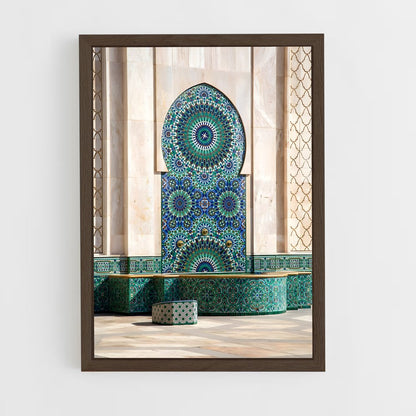 ap-hassan ii mosque casablanca-1 cadre Bois foncé
