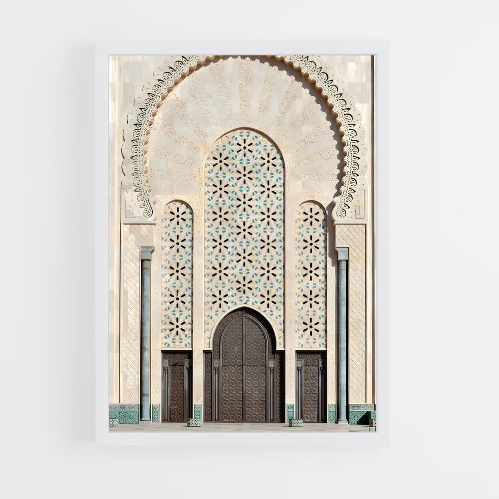 ap-hassan ii mosque casablanca-10 cadre Blanc
