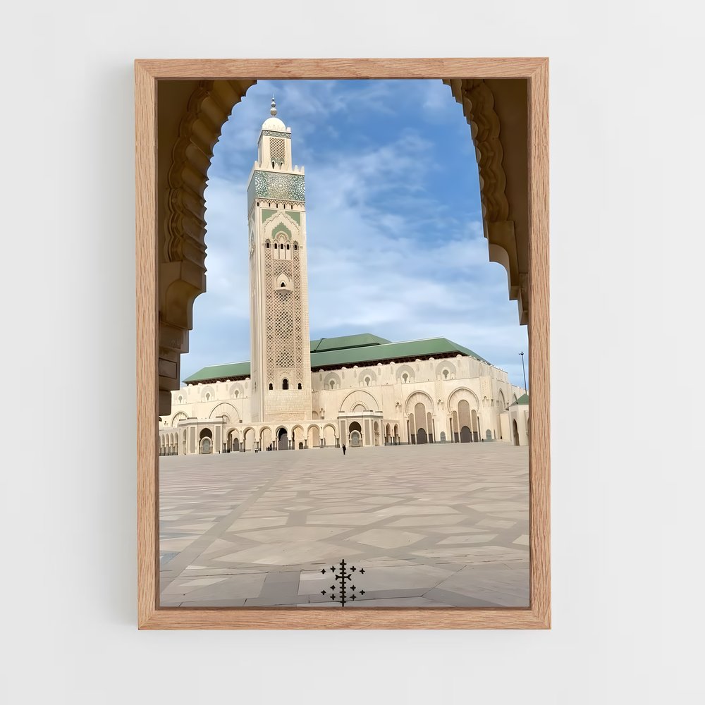 ap-hassan ii mosque casablanca-11 cadre Bois clair