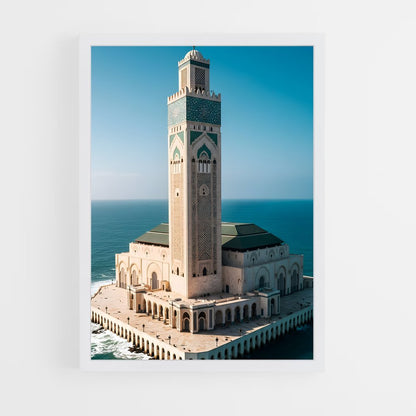 ap-hassan ii mosque casablanca-12 cadre Blanc