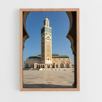 ap-hassan ii mosque casablanca-2 cadre Bois clair