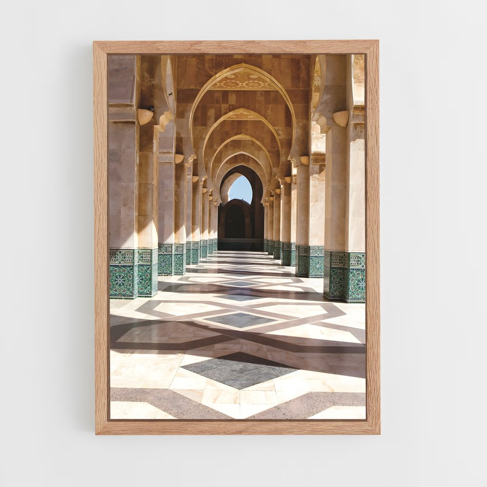 ap-hassan ii mosque casablanca-3 cadre Bois clair