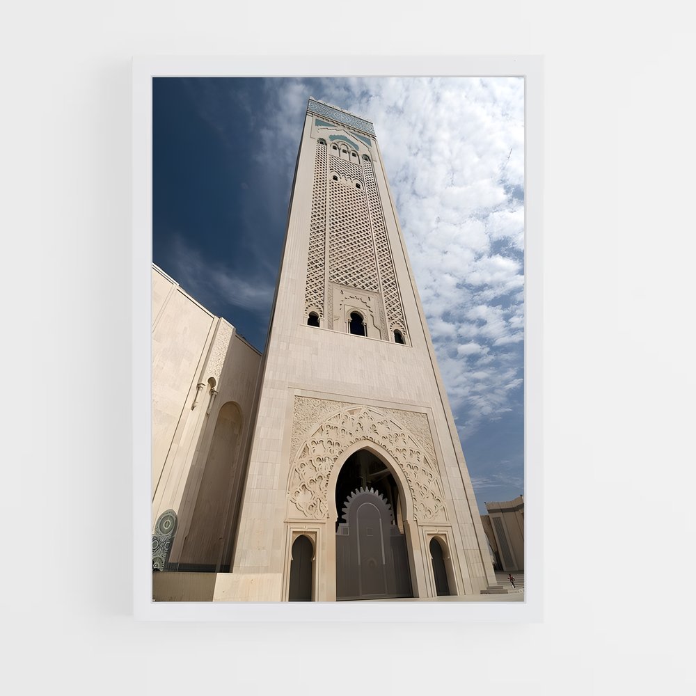 ap-hassan ii mosque casablanca-4 cadre Blanc
